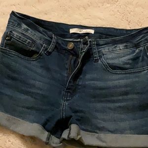 Denim shorts